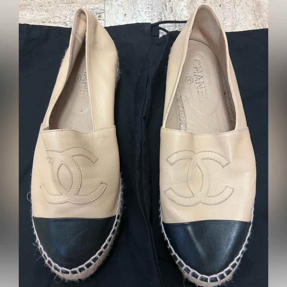 Chanel Lambskin Espadrilles size 40